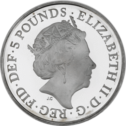 Pre-Owned 2017 UK 1000th Coronation Anniversary of King Canute £5 Proof Silver Coin - VAT Free