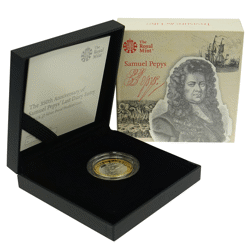 Pre-Owned 2019 UK Samuel Pepys £2 Silver Piedfort Proof Coin - VAT Free