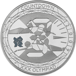 Pre-Owned 2009 Countdown to the Olympics Silver Proof £5 Coin - VAT Free