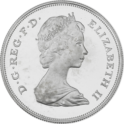 Pre-Owned 1980 UK Queen Mother 80th Birthday Crown Proof Design Silver Coin - VAT Free