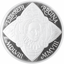 Pre-Owned 2008 UK Queen Elizabeth I £5 Silver Proof Design Coin - VAT Free