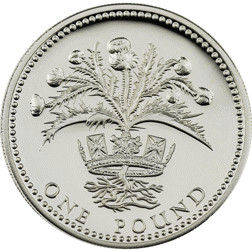 Pre-Owned 1989 UK £1 Proof Design Silver Coin - VAT Free