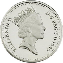 Pre-Owned 1989 UK £1 Proof Design Silver Coin - VAT Free