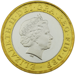 Pre-Owned 1998 UK Silver Proof Design £2 Coin - VAT Free