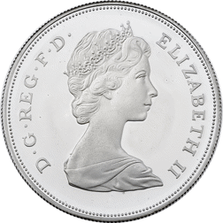 Pre-Owned 1981 UK Prince of Wales and Lady Diana Royal Wedding Proof Design Silver Coin - VAT Free