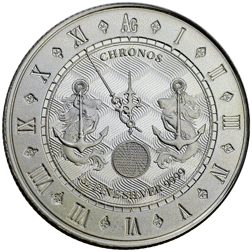 Pre-Owned 2021 Tokelau Chronos 1oz Silver Coin - VAT Free