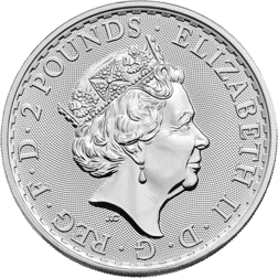 Pre-Owned 2023 UK Queen Elizabeth II Britannia 1oz Silver Coin - VAT Free