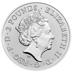 Pre-Owned UK Royal Arms 1oz Silver Coin Mixed Dates - VAT Free