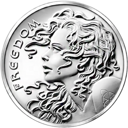 Pre-Owned 2013 Freedom Girl 1oz Silver Round