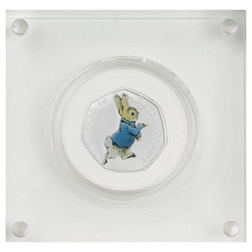 Pre-Owned 2017 UK Beatrix Potter 'Peter Rabbit' Proof Silver 50p Coin - VAT Free