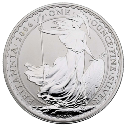 Pre-Owned 2006 UK Britannia 1oz Silver Proof Design Coin - VAT Free
