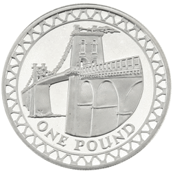 Pre-Owned 2005 UK £1 Silver Proof Design Coin - VAT Free