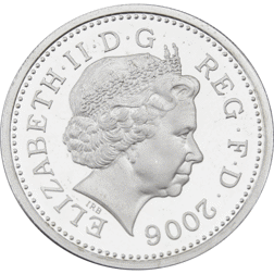 Pre-Owned 2006 UK £1 Proof Design Silver Coin - VAT Free