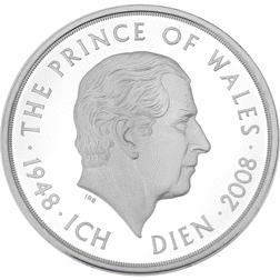 Pre-Owned 2008 UK The Prince Of Wales £5 Silver Proof Design Coin - VAT Free