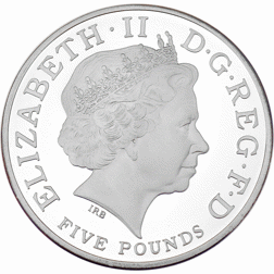 Pre-Owned 2008 UK The Prince Of Wales £5 Silver Proof Design Coin - VAT Free