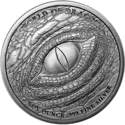 Pre-Owned World of Dragons The Welsh 1oz Silver Round