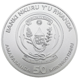 Pre-Owned 2023 Rwanda African Nile Crocodile 1oz Silver Coin - VAT Free