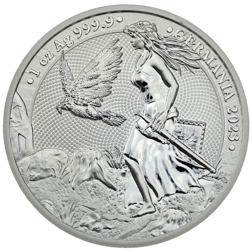 Pre-Owned Germania 1oz Silver Coin - Mixed Dates - VAT Free