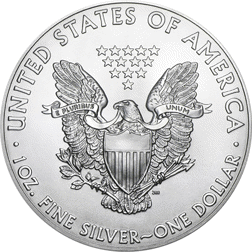 Pre-Owned USA Eagle 1oz Silver Coins - Mixed Dates