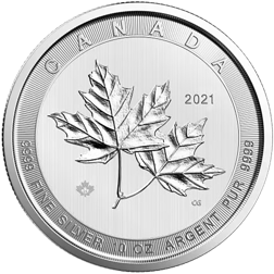 2021 Canadian Magnificent Maple Leaf 10oz Silver Coin