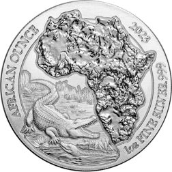 2023 Rwanda African Nile Crocodile 1oz Silver Coin