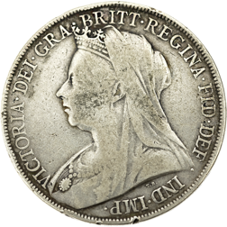Pre-Owned 1900 Victoria Crown Silver Coin - VAT Free