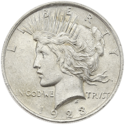 Pre-Owned USA Peace Dollar Silver Coin