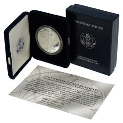 Pre-Owned 2004 USA Eagle 1oz Proof Silver Coin - VAT Free