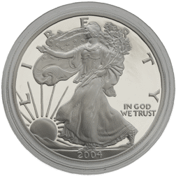 Pre-Owned 2004 USA Eagle 1oz Proof Silver Coin - VAT Free