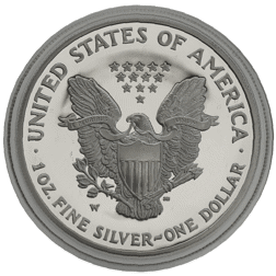 Pre-Owned 2004 USA Eagle 1oz Proof Silver Coin - VAT Free