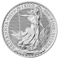 2023 UK King Charles III Britannia 1kg Silver Coin