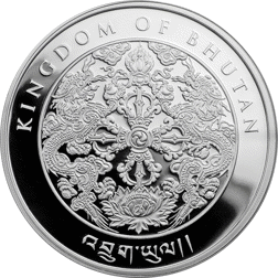 Pre-Owned 2019 Kingdom of Bhutan Year of the Boar 1oz Silver Coin - VAT Free