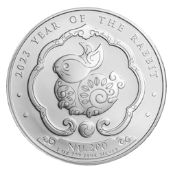 2023 Bhutan Lunar Rabbit 1oz Silver Coin