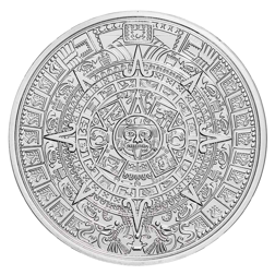 Aztec Calendar 2oz Silver Round