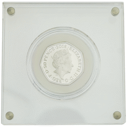 Pre-Owned 2018 UK Beatrix Potter 'Flopsy Bunny' 50p Silver Proof Coin & Book Gift Set - VAT Free