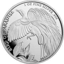 2023 Papua New Guinea Bird of Paradise 1oz Silver Coin