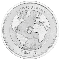 Pre-Owned 2023 Niue Planet Terra 1oz Silver Coin - VAT Free