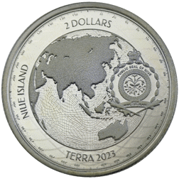 Pre-Owned 2023 Niue Planet Terra 1oz Silver Coin - VAT Free