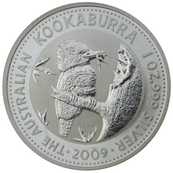 Pre-Owned 2009 Australian Kookaburra (1993 Design) 1oz Silver Coin - VAT Free