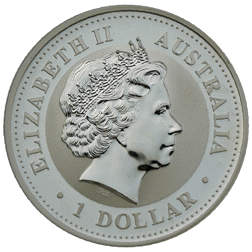 Pre-Owned 2009 Australian Kookaburra (1996 Design) 1oz Silver Coin - VAT Free