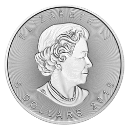 Pre-Owned 2018 Canadian Maple Double Incuse 1oz Silver Coin - VAT Free