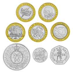 Pre-Owned 2016 UK Commemorative Proof Silver 8-Coin Set - VAT Free
