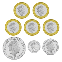 Pre-Owned 2016 UK Commemorative Proof Silver 8-Coin Set - VAT Free