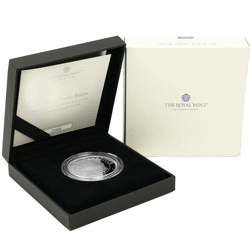 Pre-Owned 2023 UK Tudor Beasts Bull of Clarence 1oz Proof Silver Coin - VAT Free