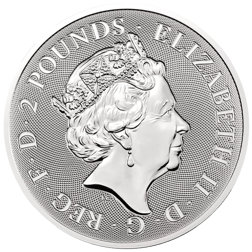 Pre-Owned Royal Mint Valiant 1oz Silver Coin - Mixed Dates -VAT Free