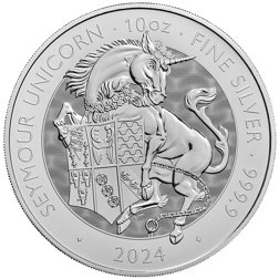 2024 UK Tudor Beasts Seymour Unicorn 10oz Silver Coin