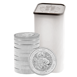 2024 UK Tudor Beasts Seymour Unicorn 2oz Silver Coin