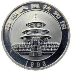 Pre-Owned 1993 Chinese Panda 1/2oz Silver Coin - VAT Free
