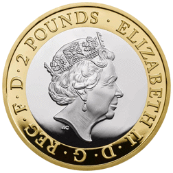 Pre-Owned 2018 UK RAF Centenary Sea King £2 Piedfort Proof Silver Coin - VAT Free