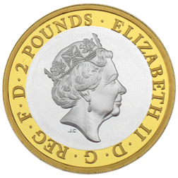 Pre-Owned 2018 UK RAF Centenary Spitfire £2 Silver Piedfort Proof Coin - VAT Free